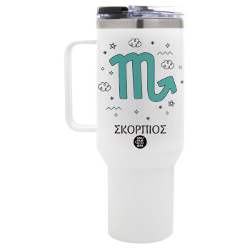 Ζώδια Σκορπιός, Mega Stainless steel Tumbler with lid, double wall 1,2L