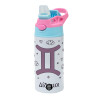 Children's hot water bottle, stainless steel, with safety straw, Pink/BlueCiel (360ml) BPA FREE