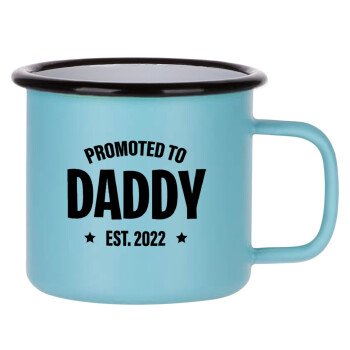 Promoted to Daddy, Κούπα Μεταλλική εμαγιέ ΜΑΤ σιέλ 360ml