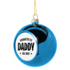 Blue Christmas tree ball ornament 8cm