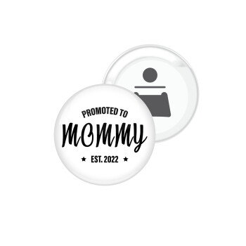 Promoted to Mommy, Μαγνητάκι και ανοιχτήρι μπύρας στρογγυλό διάστασης 5,9cm