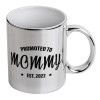 Mug ceramic, silver mirror, 330ml