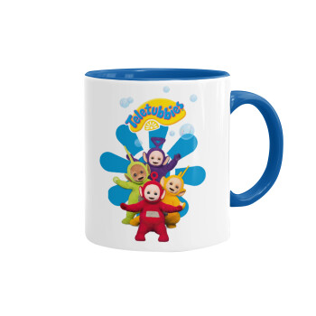 teletubbies, Mug colored blue, ceramic, 330ml