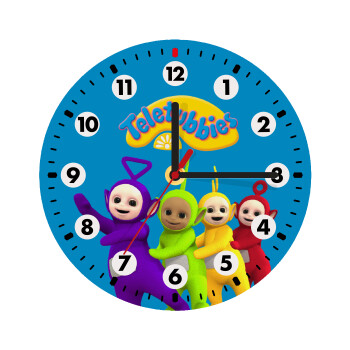 teletubbies Tinky-Winky, Dipsy, Laa Laa and Po, Wooden wall clock (20cm)