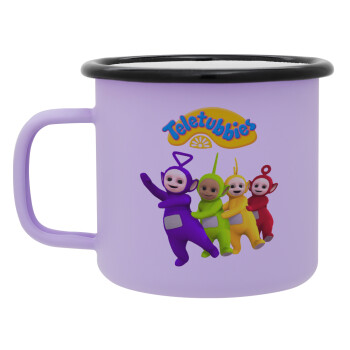 teletubbies Tinky-Winky, Dipsy, Laa Laa and Po, Κούπα Μεταλλική εμαγιέ ΜΑΤ Light Pastel Purple 360ml