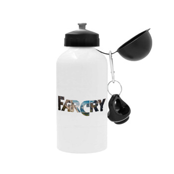 Farcry, Metal water bottle, White, aluminum 500ml