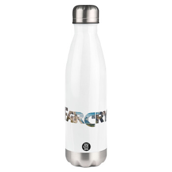 Farcry, Metal mug thermos White (Stainless steel), double wall, 500ml