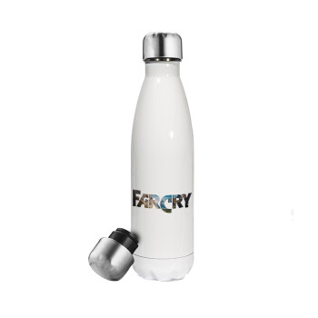 Farcry, Metal mug thermos White (Stainless steel), double wall, 500ml