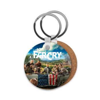 Farcry, Μπρελόκ Ξύλινο στρογγυλό MDF Φ5cm