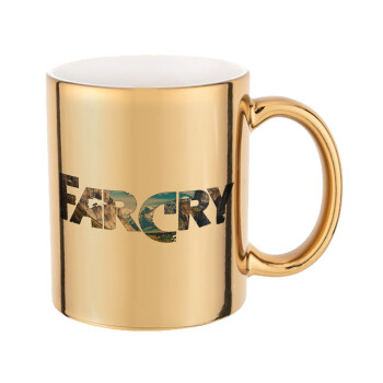 Farcry, Κούπα κεραμική, χρυσή καθρέπτης, 330ml