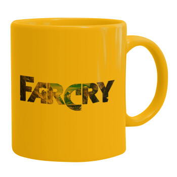 Farcry, Ceramic coffee mug yellow, 330ml