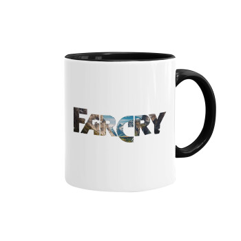Farcry, Κούπα χρωματιστή μαύρη, κεραμική, 330ml