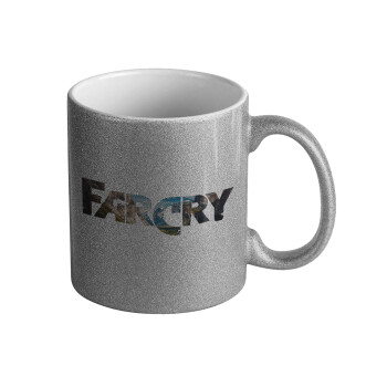 Farcry, Κούπα Ασημένια Glitter που γυαλίζει, κεραμική, 330ml