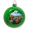 Green Christmas tree ornament bauble 8cm