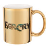 Mug ceramic, gold mirror, 330ml