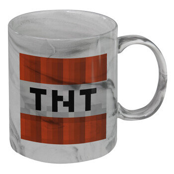Minecraft TNT, Mug ceramic marble style, 330ml