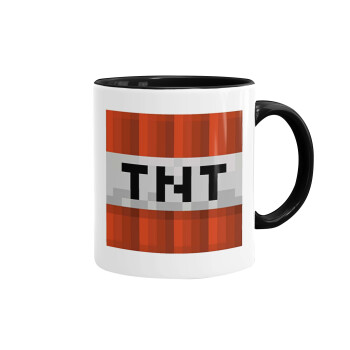 Minecraft TNT, Mug colored black, ceramic, 330ml