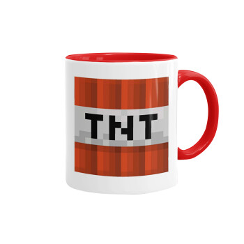 Minecraft TNT, Mug colored red, ceramic, 330ml