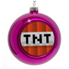 Purple Christmas tree ornament bauble 8cm