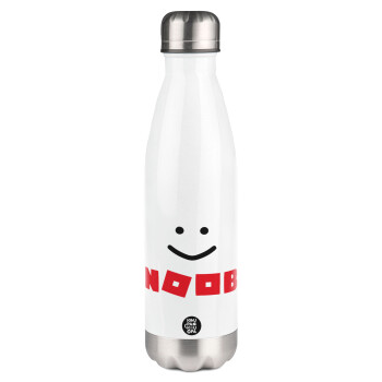 NOOB, Metal mug thermos White (Stainless steel), double wall, 500ml
