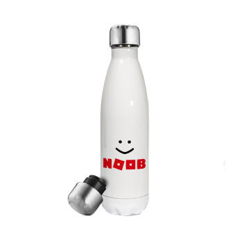 NOOB, Metal mug thermos White (Stainless steel), double wall, 500ml