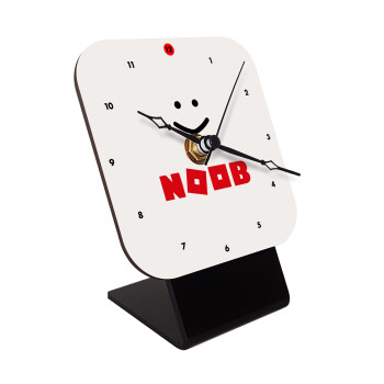 NOOB, Επιτραπέζιο ρολόι ξύλινο με δείκτες (10cm)