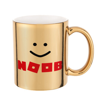 NOOB, Mug ceramic, gold mirror, 330ml