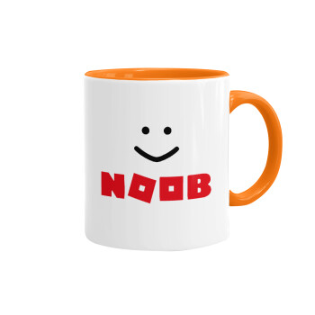 NOOB, Mug colored orange, ceramic, 330ml