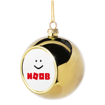 NOOB, Golden Christmas tree ball ornament 8cm