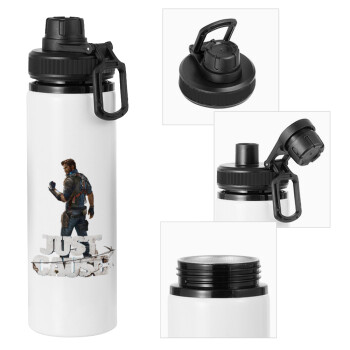 Just Gause, Metal water bottle with safety cap, aluminum 850ml