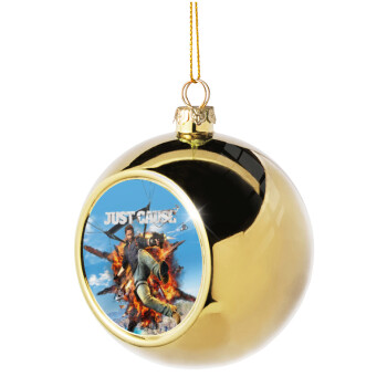 Just Gause, Golden Christmas tree ball ornament 8cm