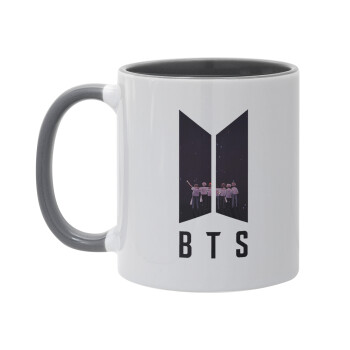 BTS, Mug colored grey, ceramic, 330ml