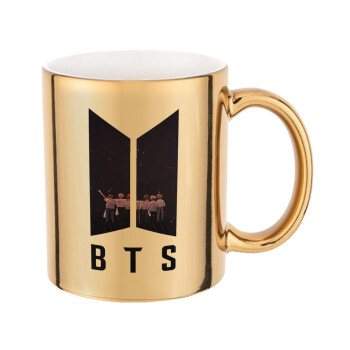 BTS, Mug ceramic, gold mirror, 330ml