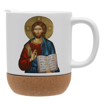 Jesus, Ceramic coffee mug Cork (MAT), 330ml (1pcs)