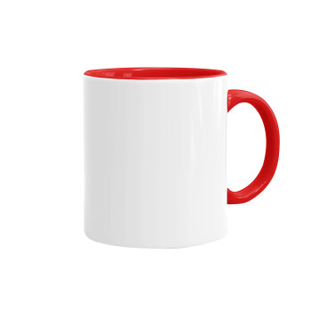 BLANK, Mug colored red, ceramic, 330ml