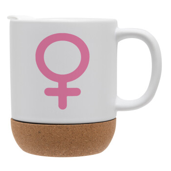 FEMALE, Ceramic coffee mug Cork (MAT), 330ml (1pcs)