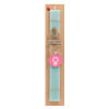 Easter Set, wooden keychain & aromatic flat Easter candle (30cm) (TURQUOISE)