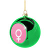 Green Christmas tree ornament ball 8cm