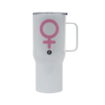 FEMALE, Mega Stainless steel Tumbler with lid, double wall 750L