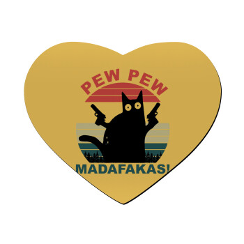 PEW PEW madafakas, Mousepad heart 23x20cm