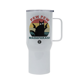 PEW PEW madafakas, Mega Stainless steel Tumbler with lid, double wall 750L