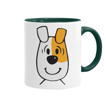 reksio bolek i lolek, Mug colored green, ceramic, 330ml