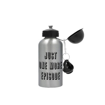 JUST ONE MORE EPISODE, Metallic water jug, Silver, aluminum 500ml