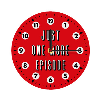 JUST ONE MORE EPISODE, Wooden wall clock (20cm)