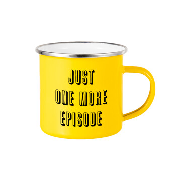 JUST ONE MORE EPISODE, Yellow Enamel Metallic Cup 360ml