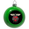 Green Christmas tree ornament bauble 8cm