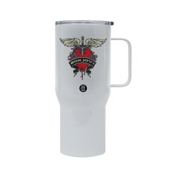 Bon Jovi, Mega Stainless steel Tumbler with lid, double wall 750L