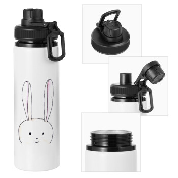 Ο λαγός του πάσχα, Metal water bottle with safety cap, aluminum 850ml