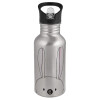 Metallic Silver with straw (500ml)