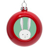 Red Christmas tree ornament bauble 8cm